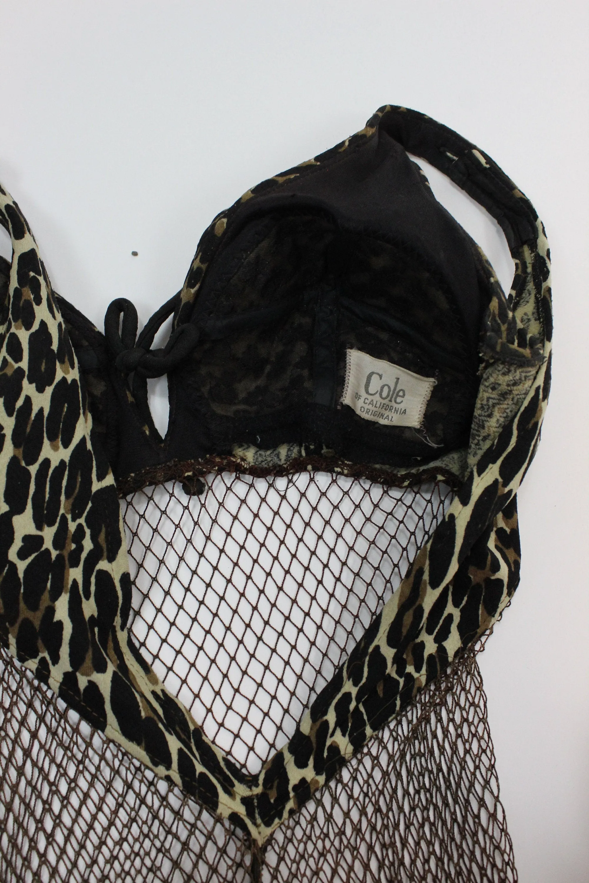 1960s 1964 RARE leopard COLE of California SCANDAL swimsuit  | new spring summer