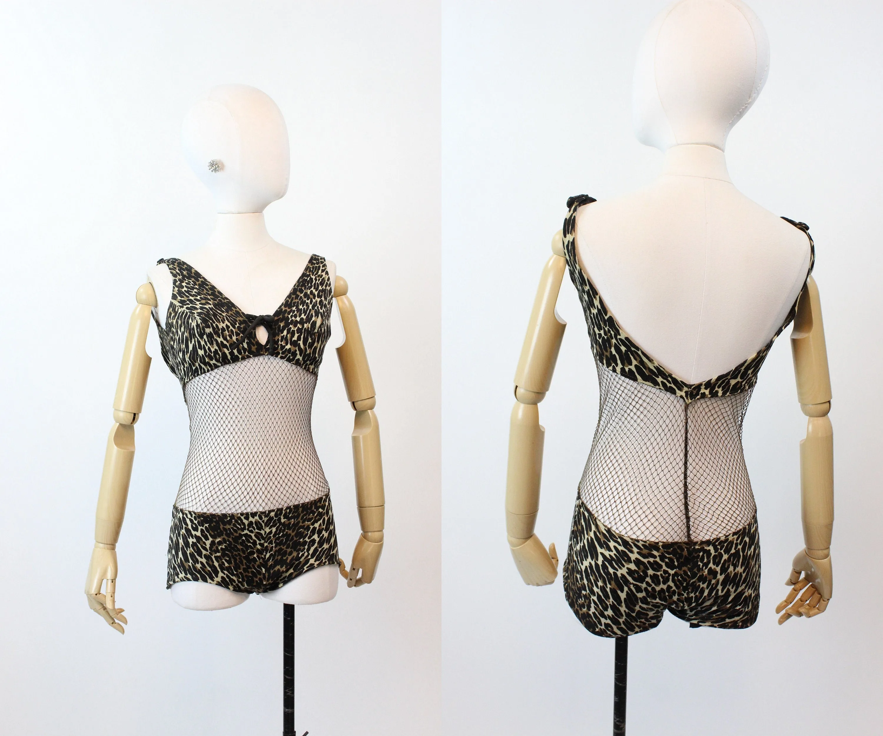 1960s 1964 RARE leopard COLE of California SCANDAL swimsuit  | new spring summer