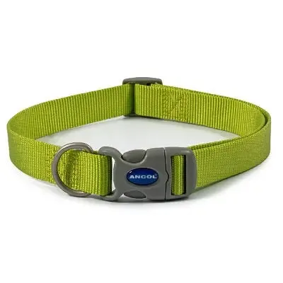 Ancol Viva Adjustable Quick Fit Collar Lime - Various Sizes