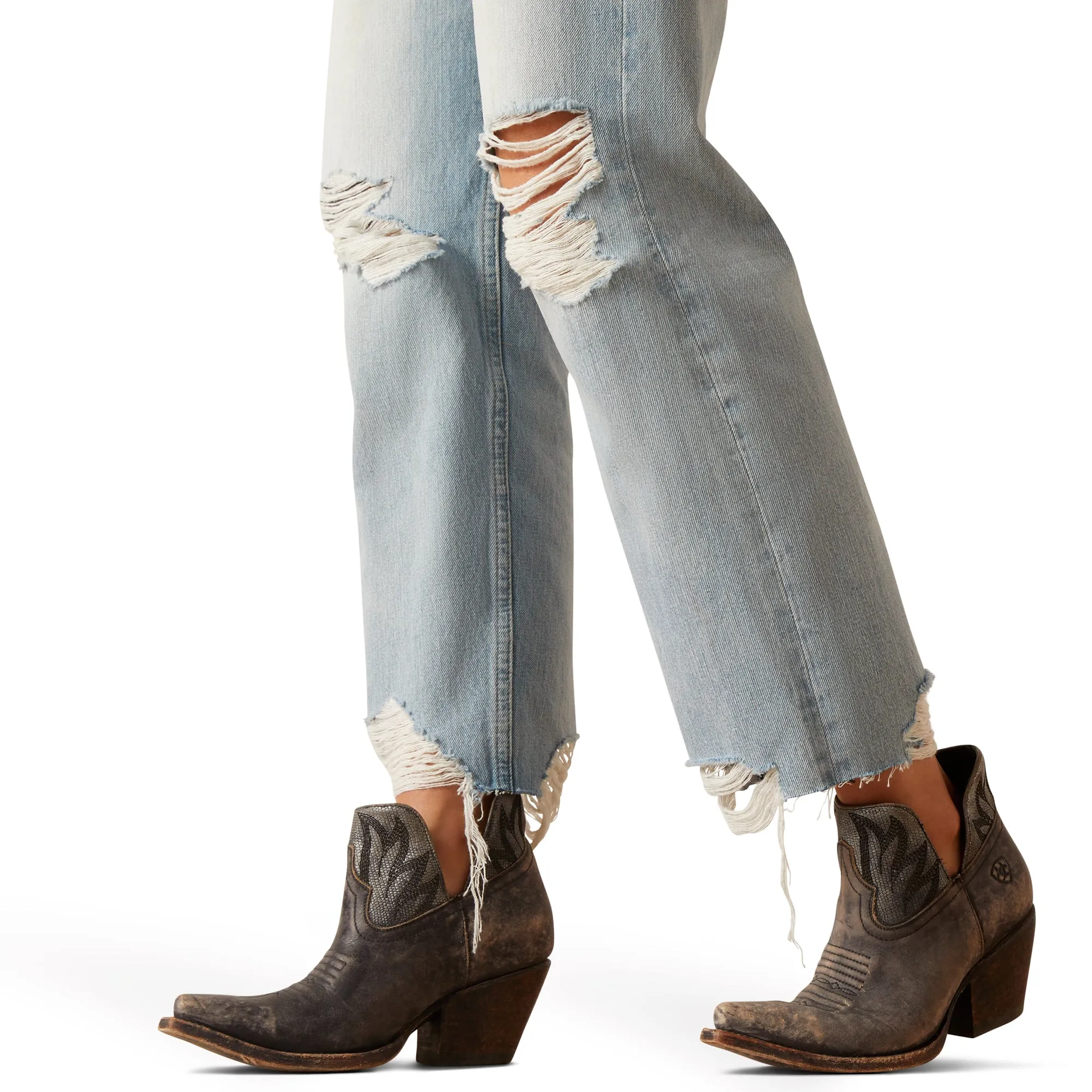 Ariat Ladies Ultra High Rise Tomboy Straight Mykonos Jeans 10045187