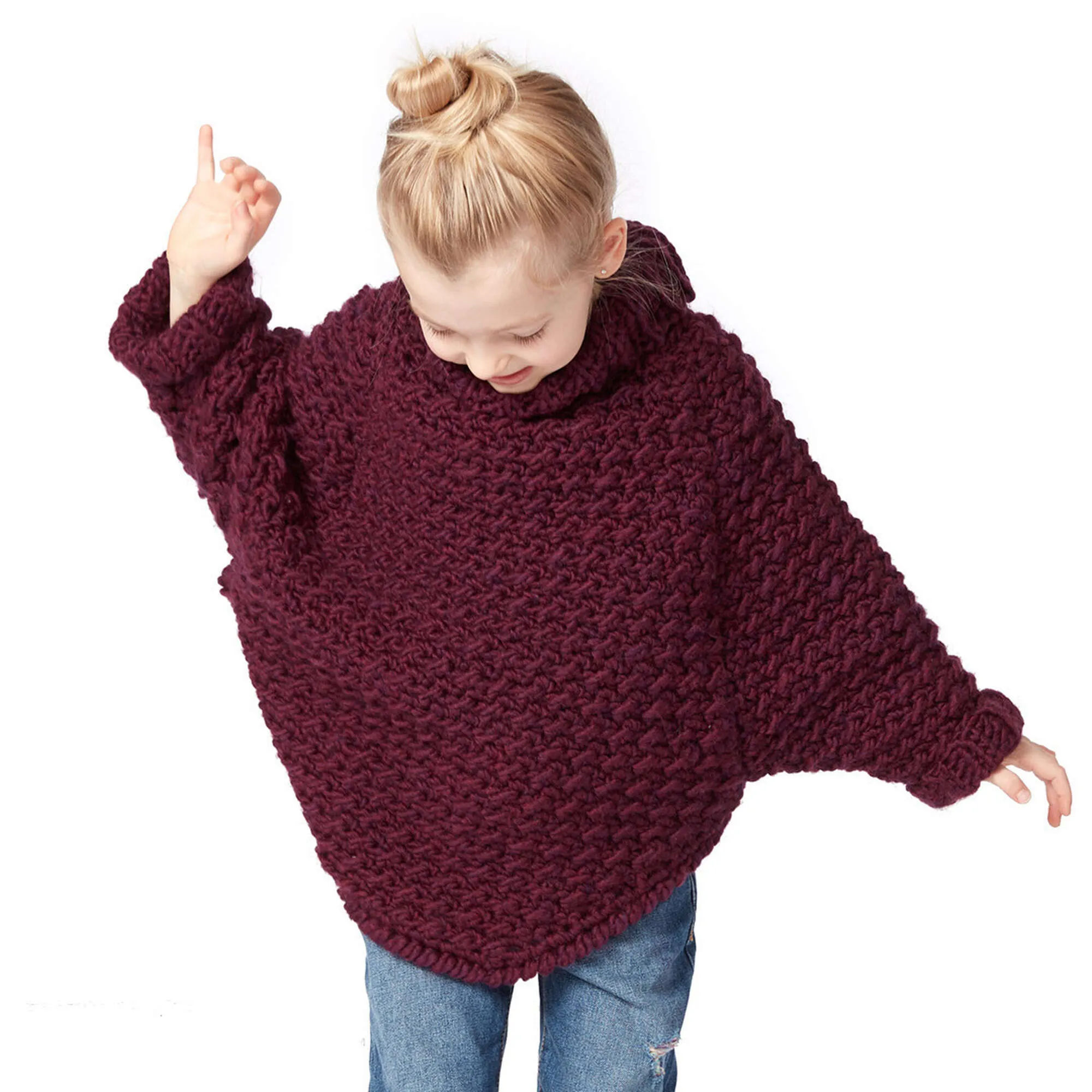 Bernat Kids Curvy Crochet Cowl Pullover