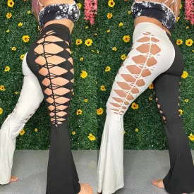 Black & White Weaved Flares