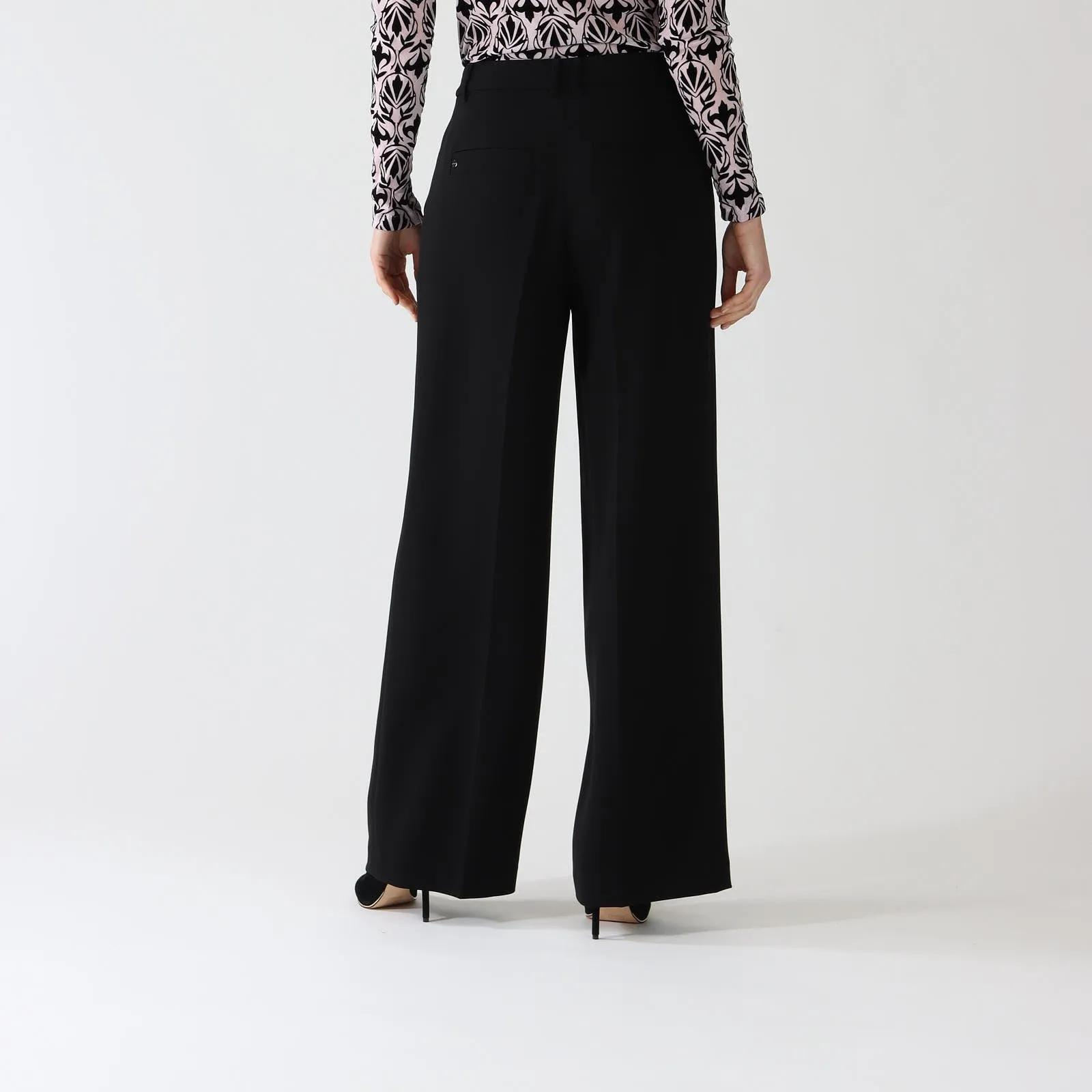 Black Wichita Wide Leg Pants