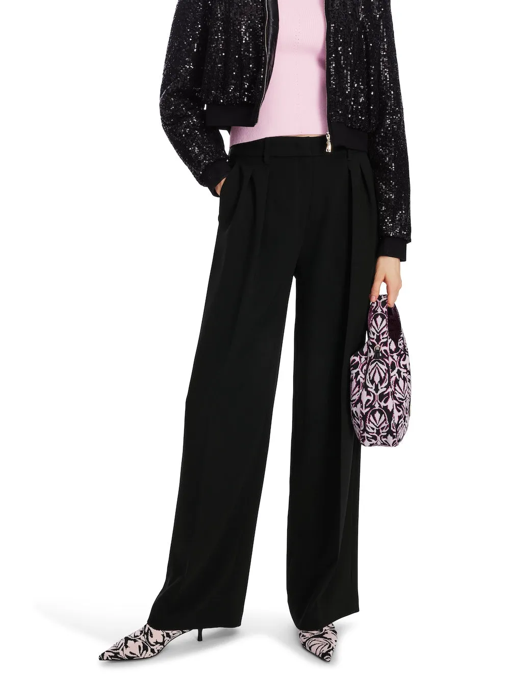 Black Wichita Wide Leg Pants