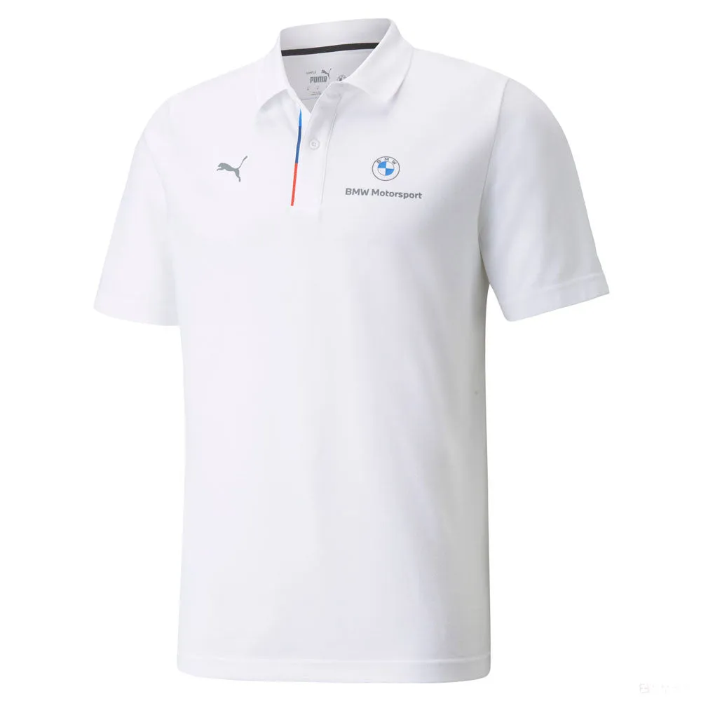 BMW Polo, Puma BMW MMS Logo, White, 2021