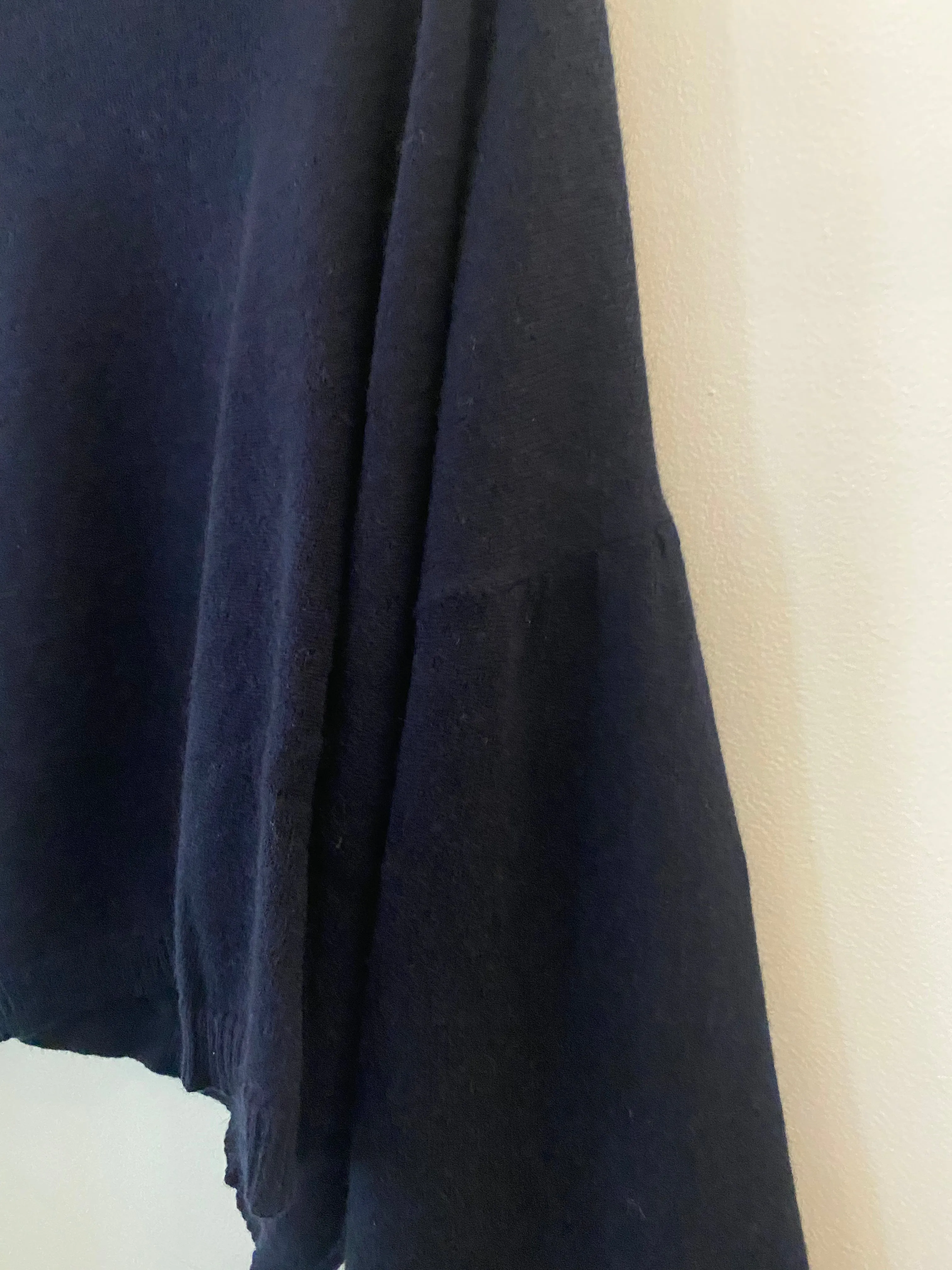 Cashmere Swing Mock Neck Sweater Navy