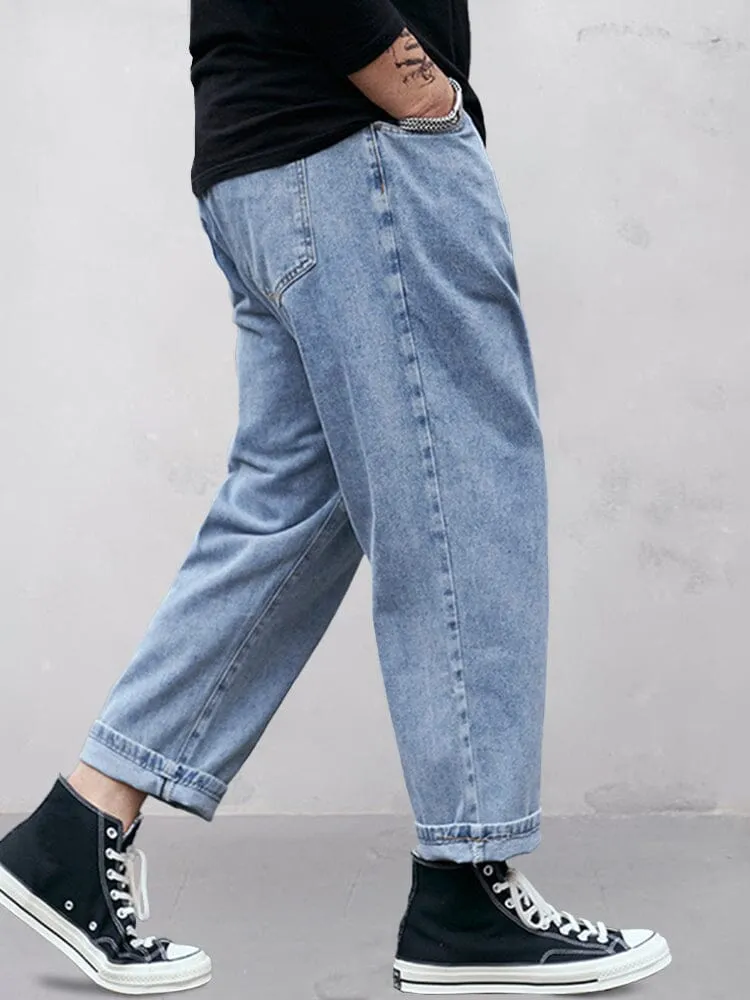 Casual Loose Straight Leg Jeans