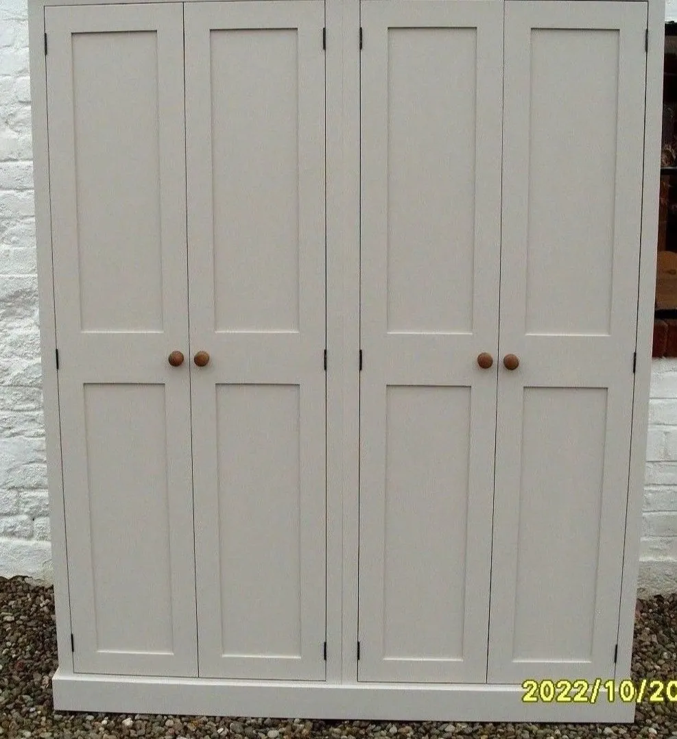 **CONTEMPORARY Shaker Style 4 Door Hall Coat & Shoe Storage Cupboard with or with-out Extra Top Storage (35 cm deep) VARIOUS COLOUR CHOICES choices