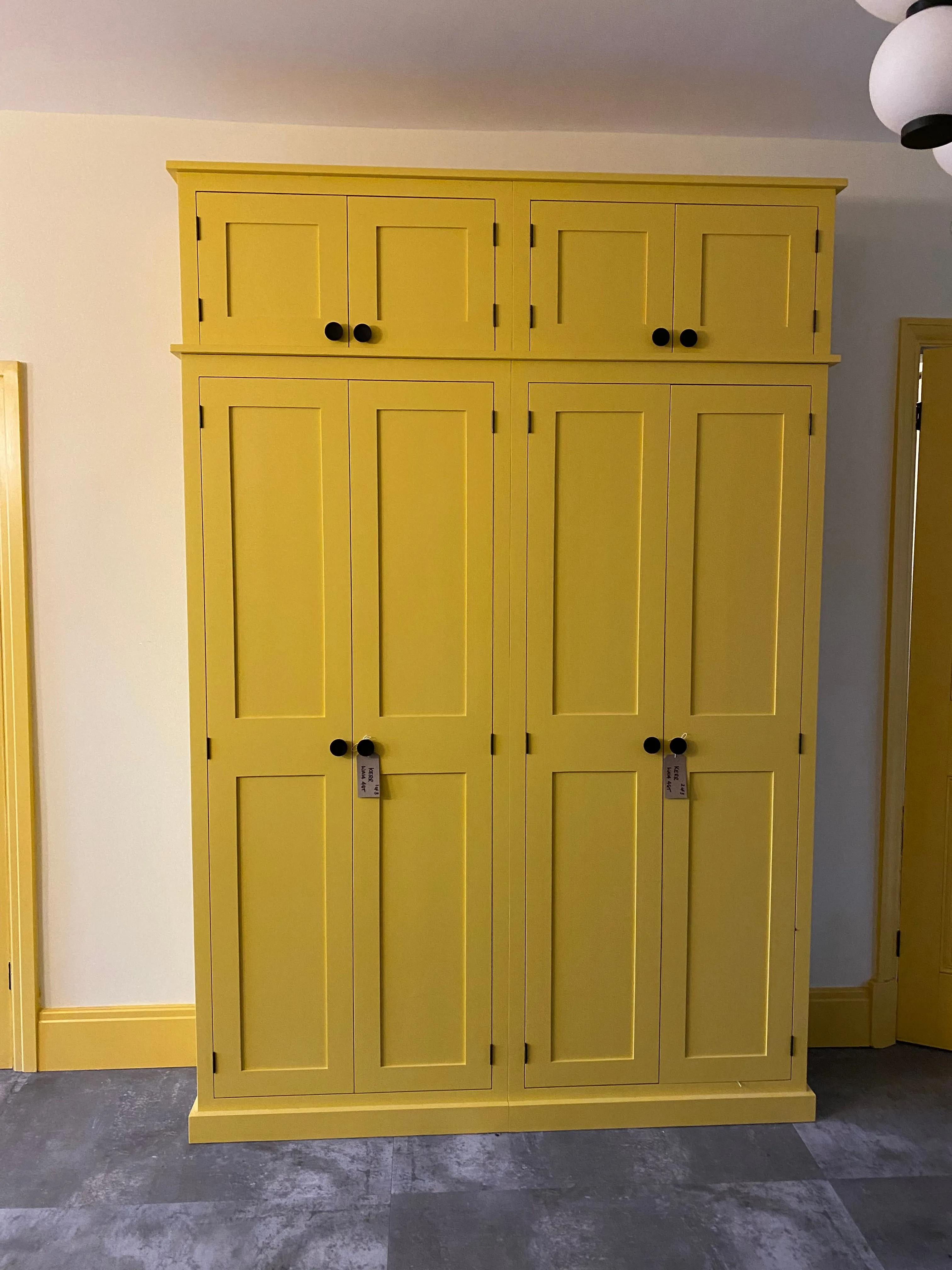 **CONTEMPORARY Shaker Style 4 Door Hall Coat & Shoe Storage Cupboard with or with-out Extra Top Storage (35 cm deep) VARIOUS COLOUR CHOICES choices