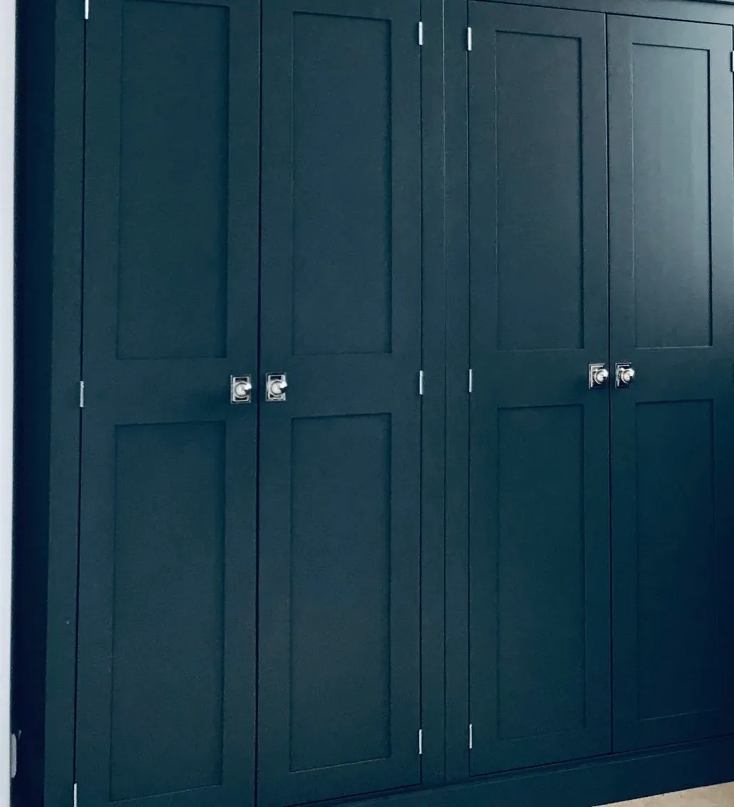 **CONTEMPORARY Shaker Style 4 Door Hall Coat & Shoe Storage Cupboard with or with-out Extra Top Storage (35 cm deep) VARIOUS COLOUR CHOICES choices