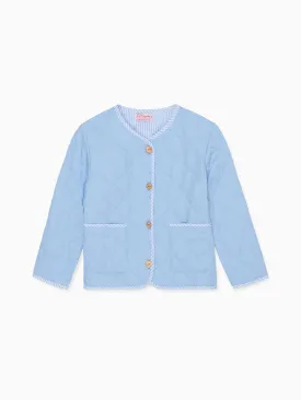 Dusty Blue Lottie Baby Jacket