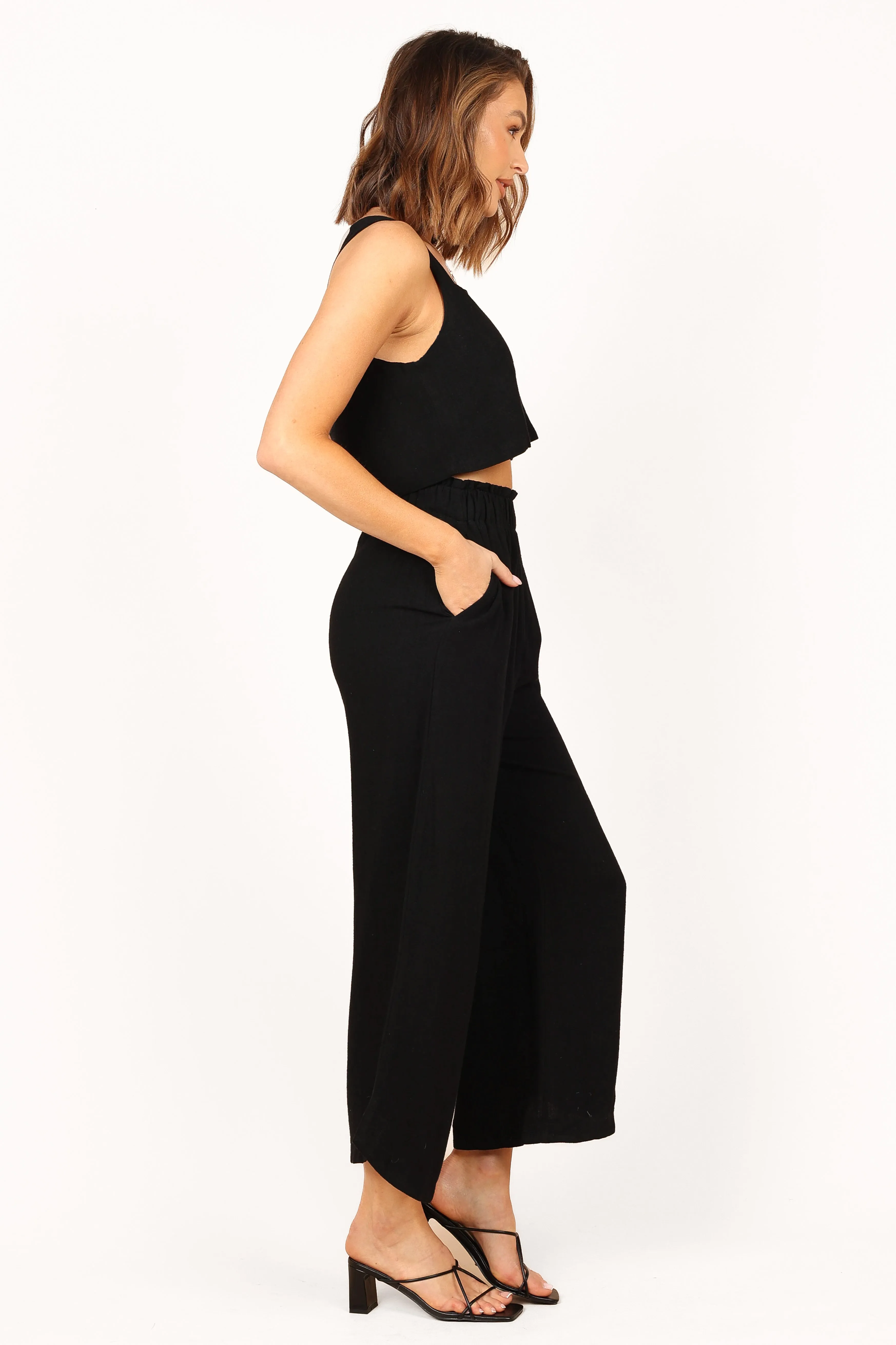 Eleanor High Waisted Pants - Black