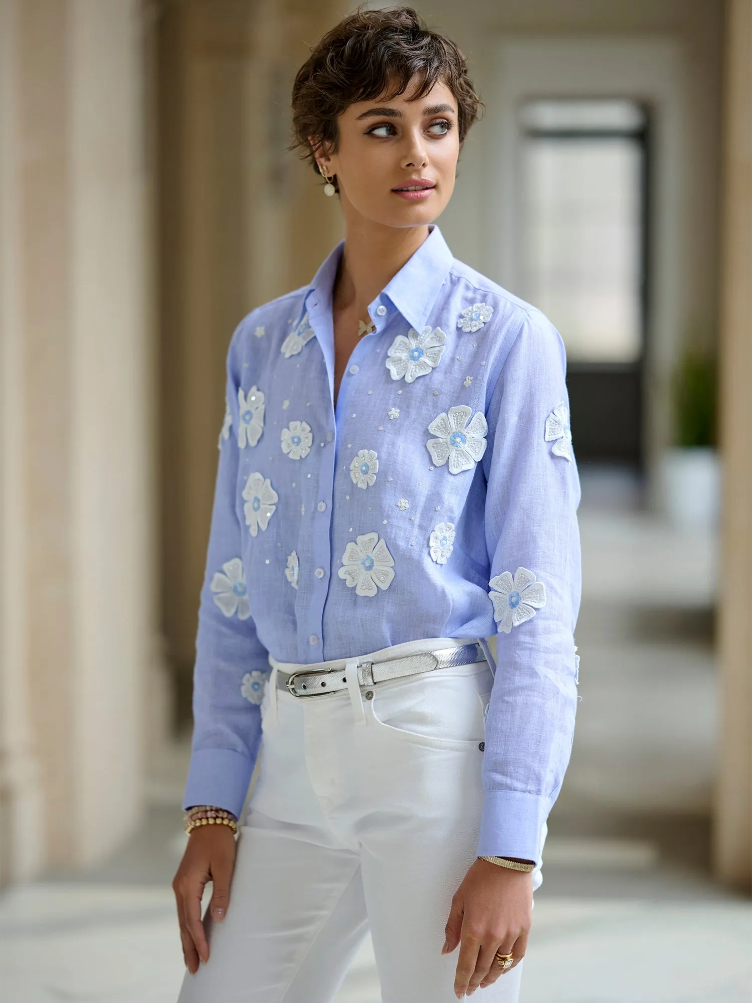 Emily Fleur Linen Shirt