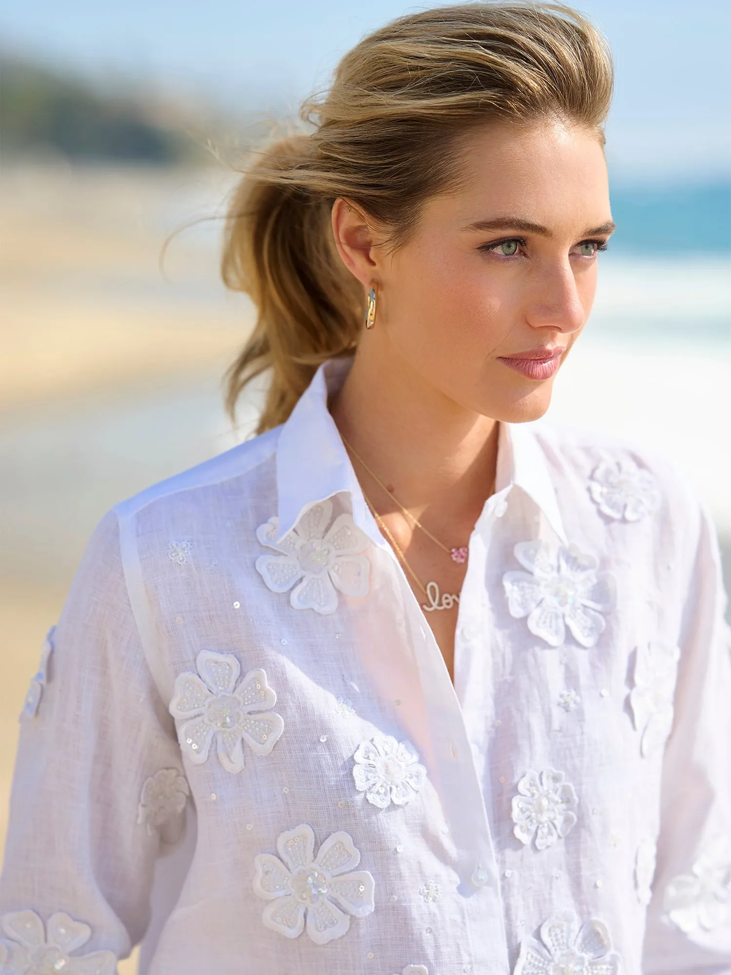 Emily Fleur Linen Shirt