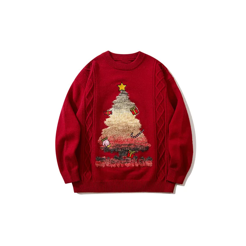 Faire Echo Large Christmas tree casual sweater