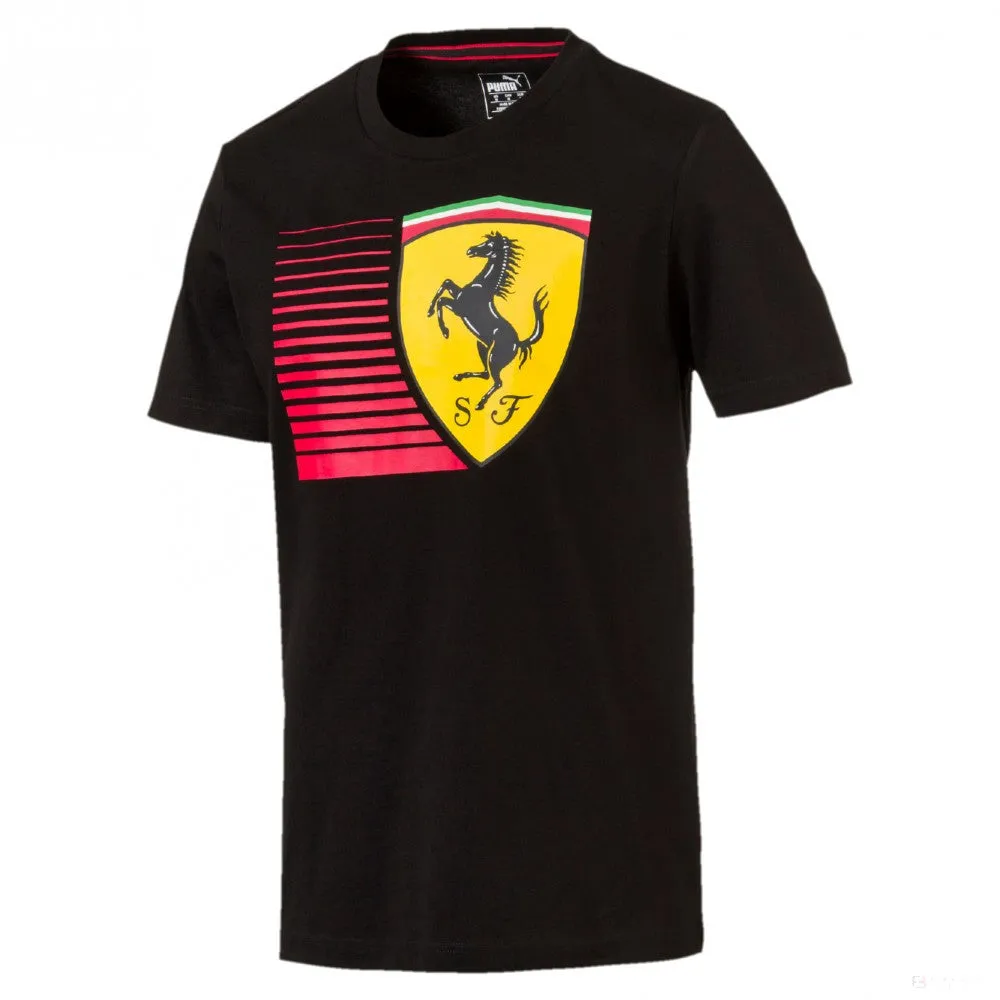 Ferrari T-shirt, Puma Big Shield, Black, 2018