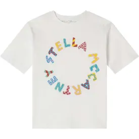 Girls Organic Circle Logo T-Shirt