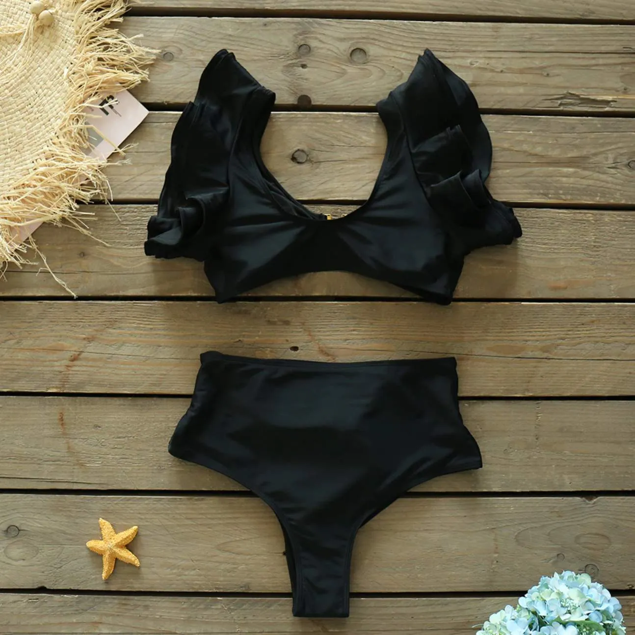 Glam Pop Liquorice Bikini