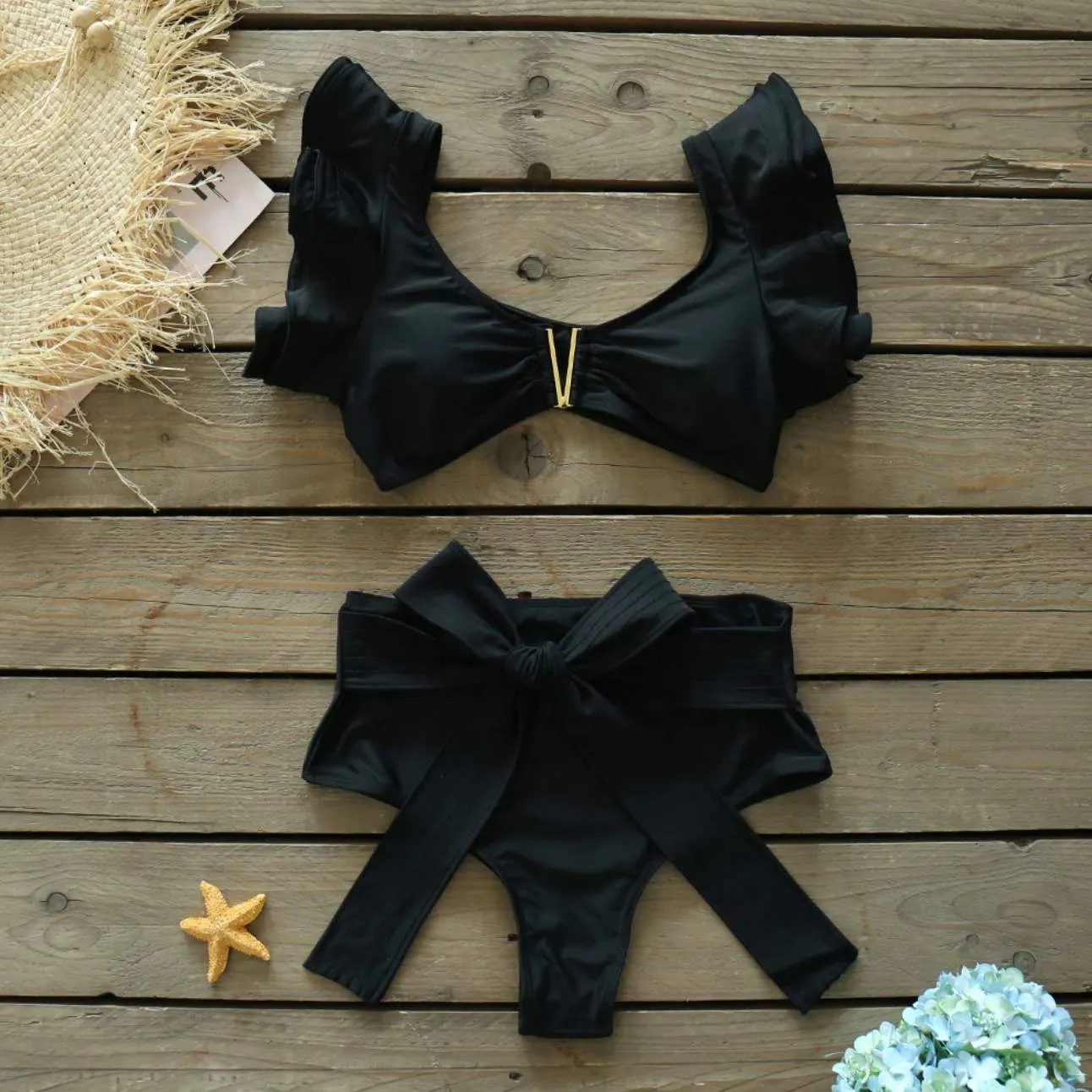 Glam Pop Liquorice Bikini