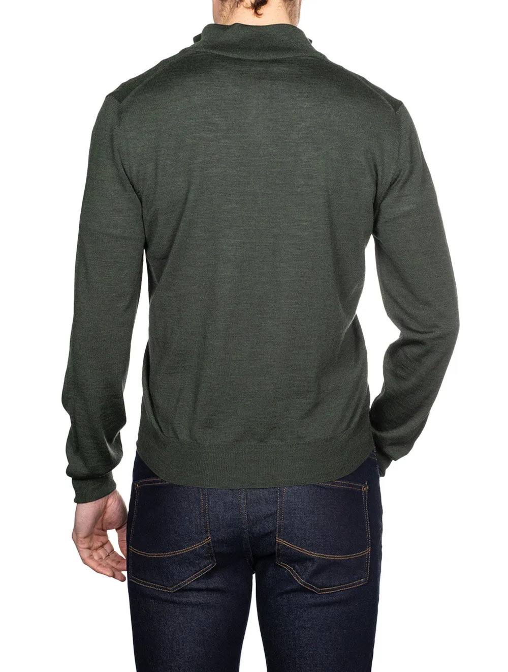 Half Zip Knitwear Green