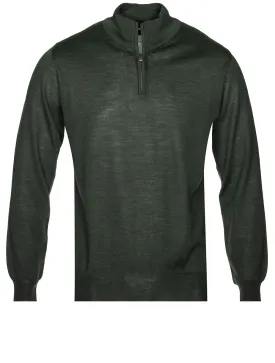 Half Zip Knitwear Green