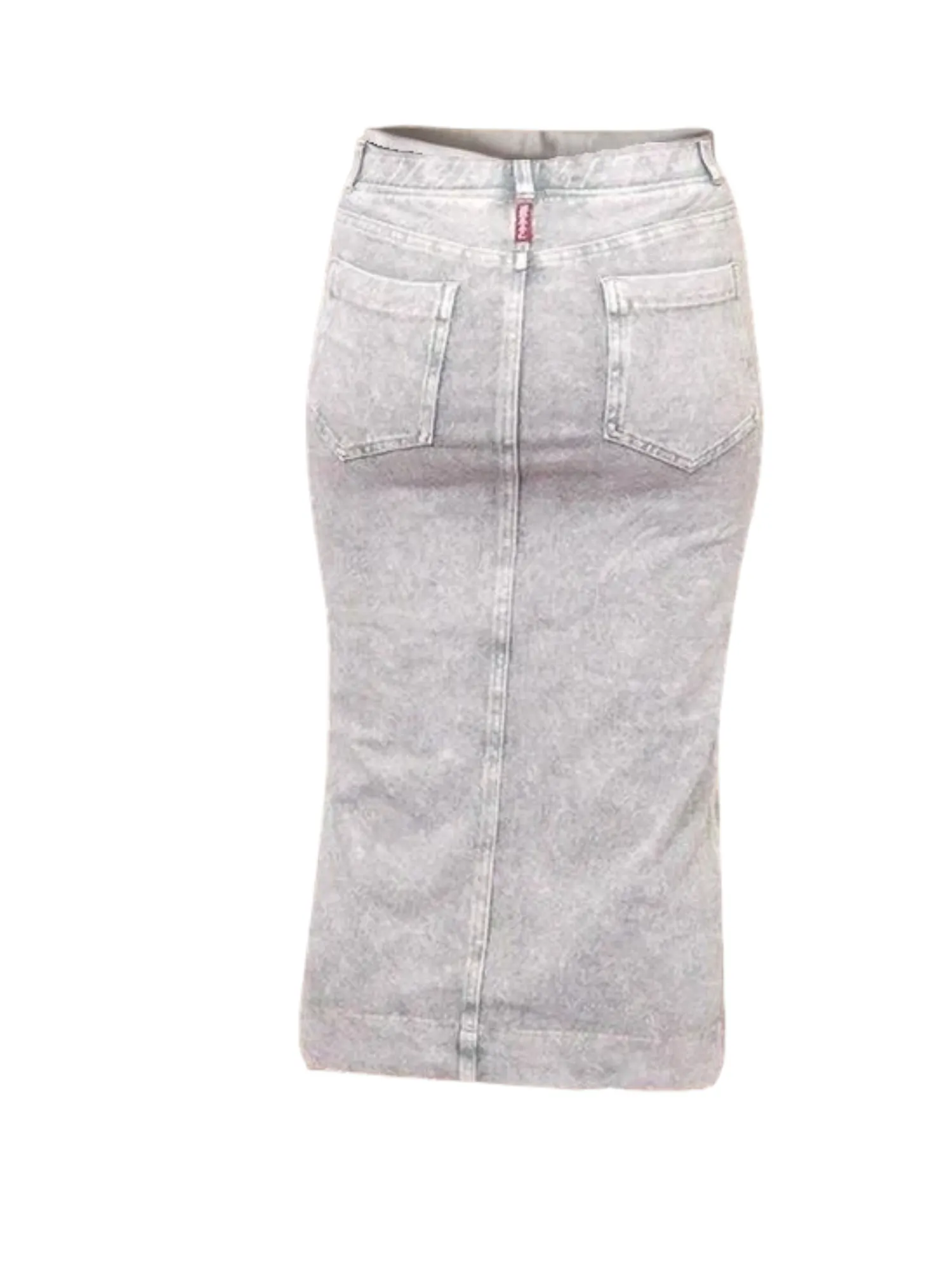 Hard Tail Midi Denim Pencil Skirt MWJ-105