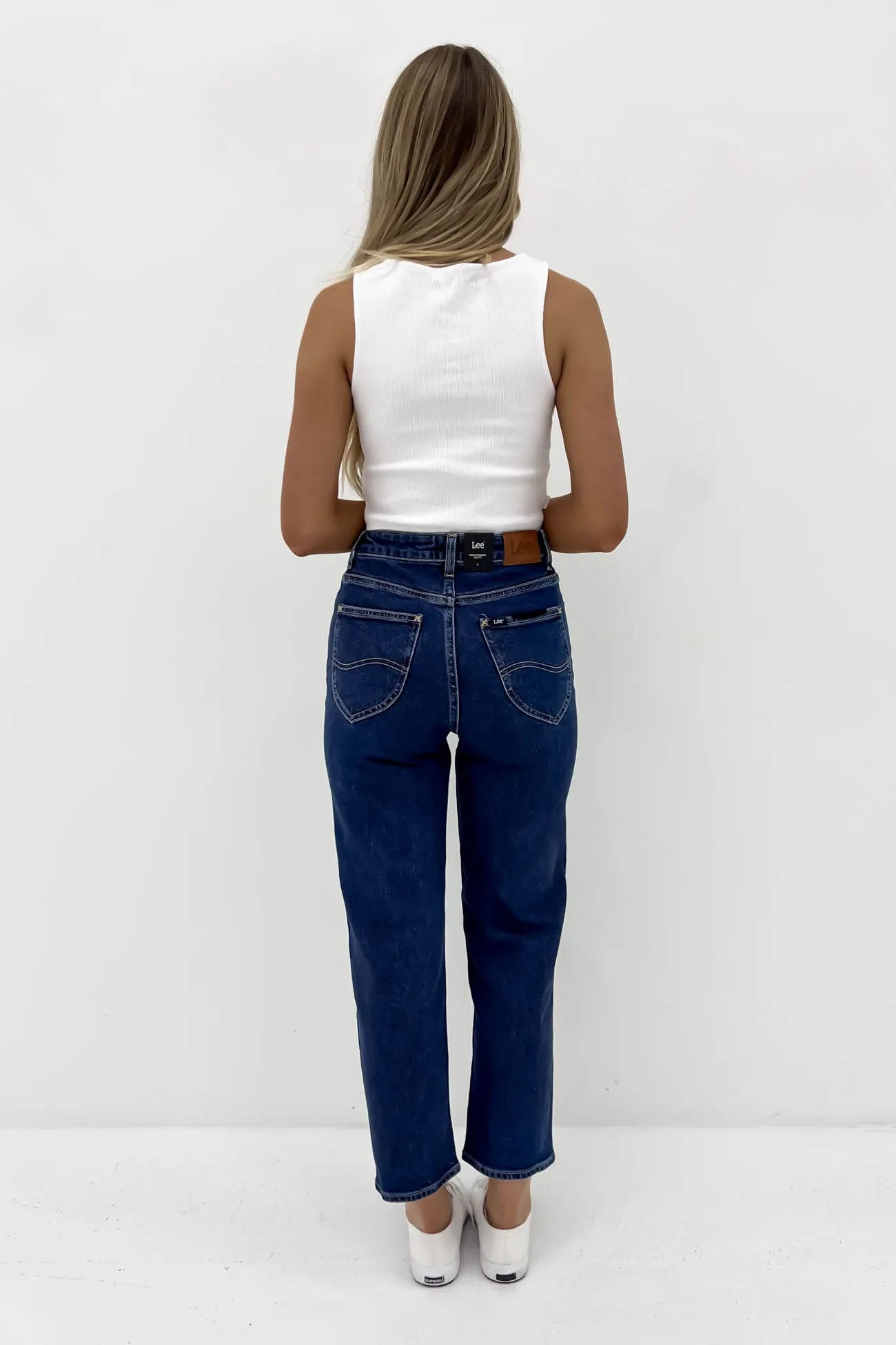 High Straight Crop Jean Indigo Dream