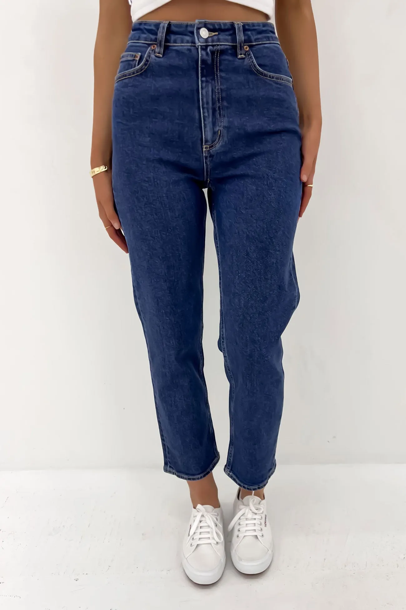 High Straight Crop Jean Indigo Dream