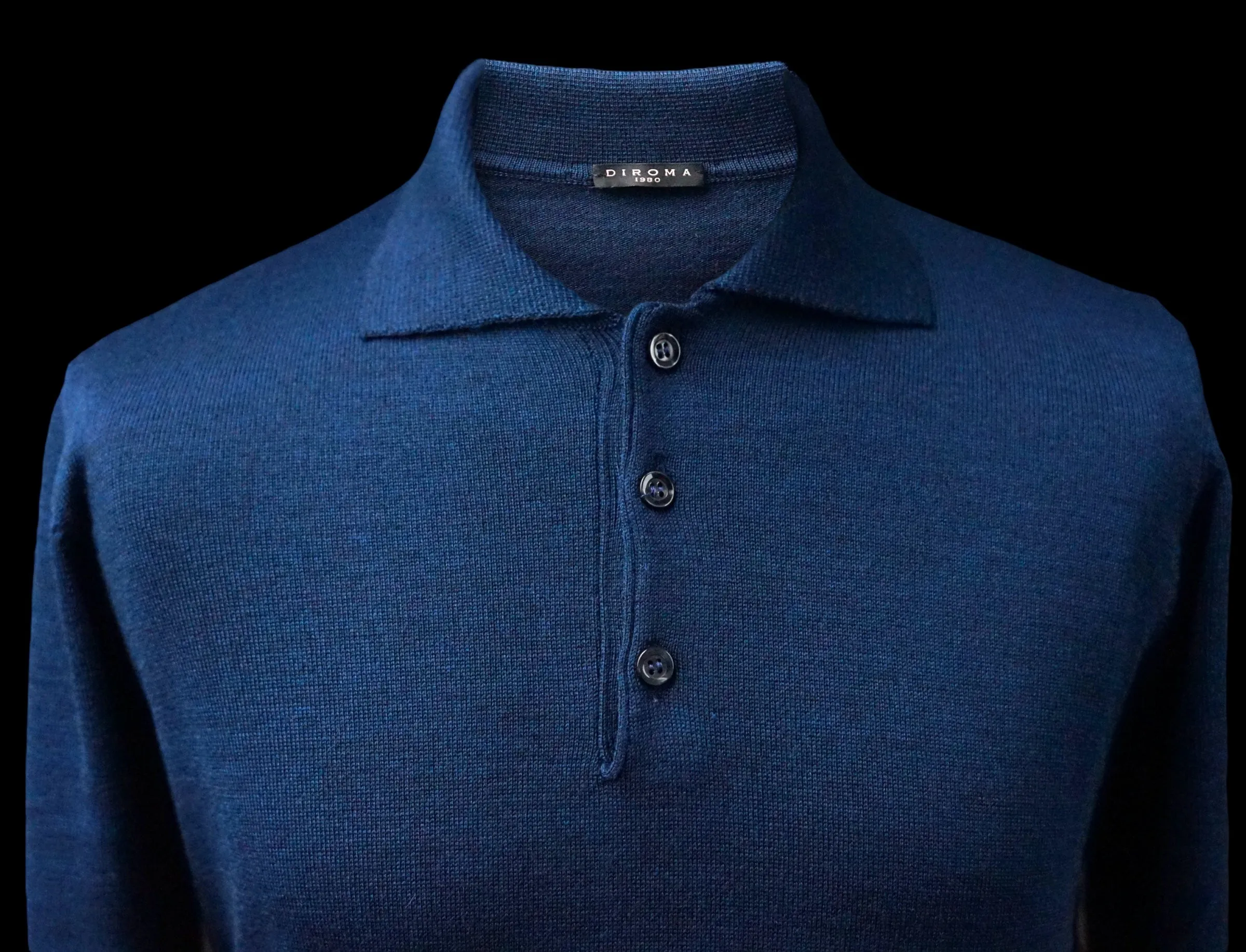 INDIGO Wool Polo Neck