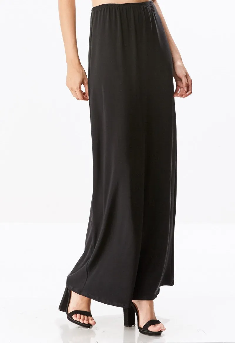 Jen Lightweight Ponte Long Straight Fitting Maxi Skirt