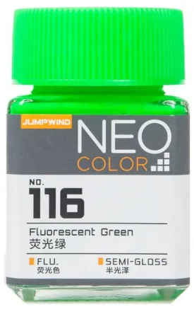 Jumpwind 116 Neo Color Fluorescent Green Paint 18ml