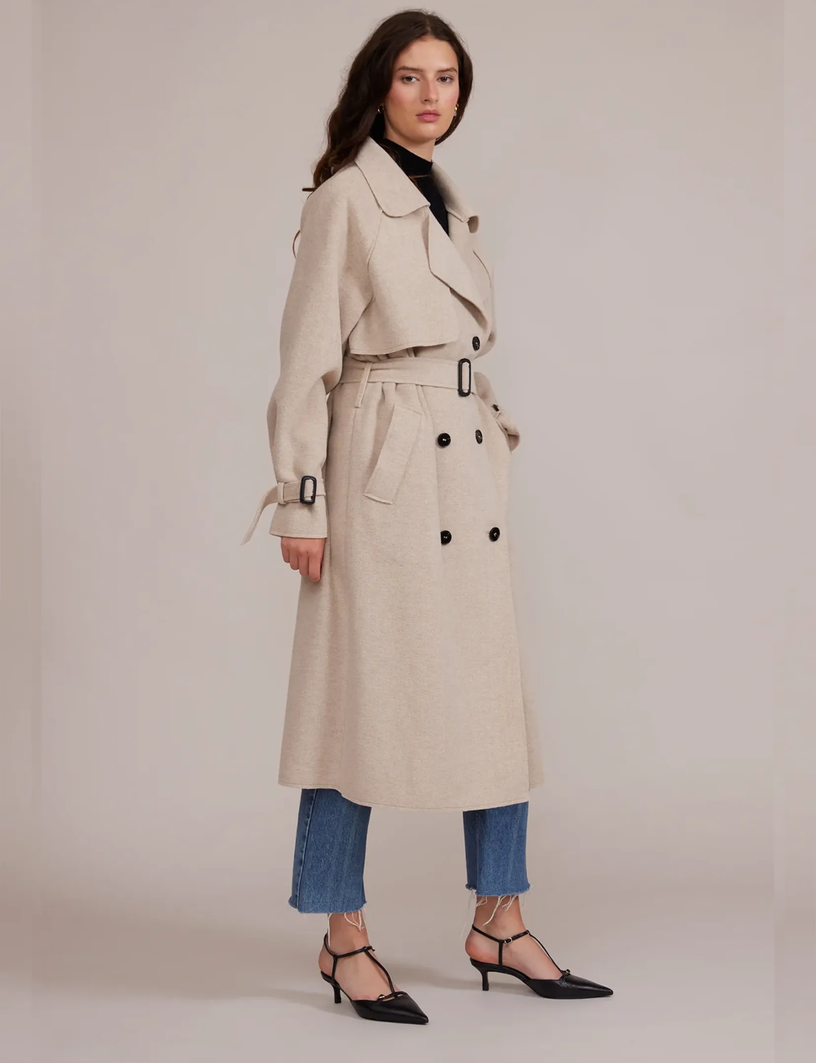 Klaus Trench Coat, Beige