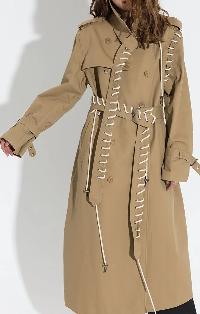 Laced Trench Coat