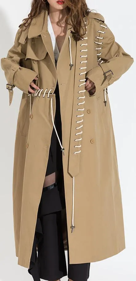 Laced Trench Coat