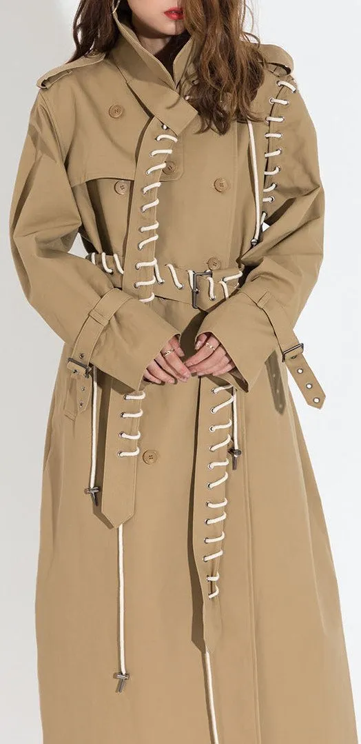 Laced Trench Coat