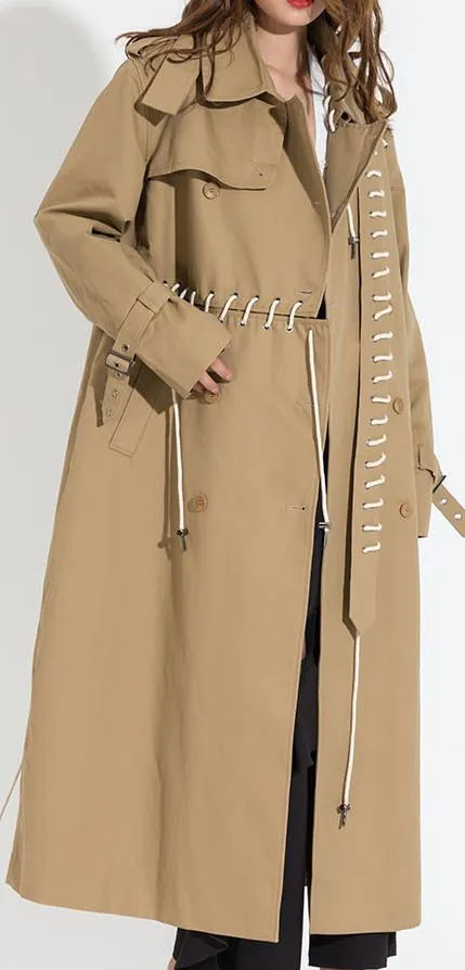 Laced Trench Coat