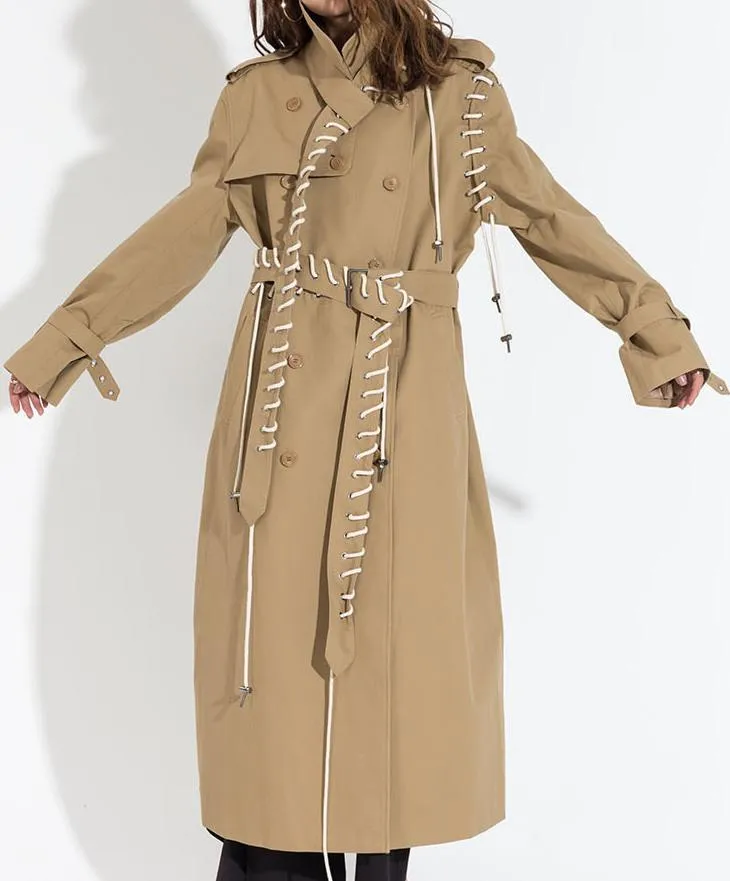 Laced Trench Coat