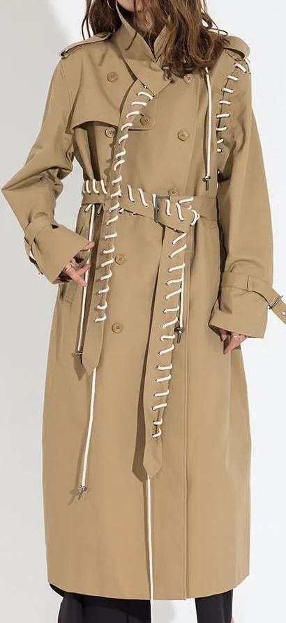 Laced Trench Coat