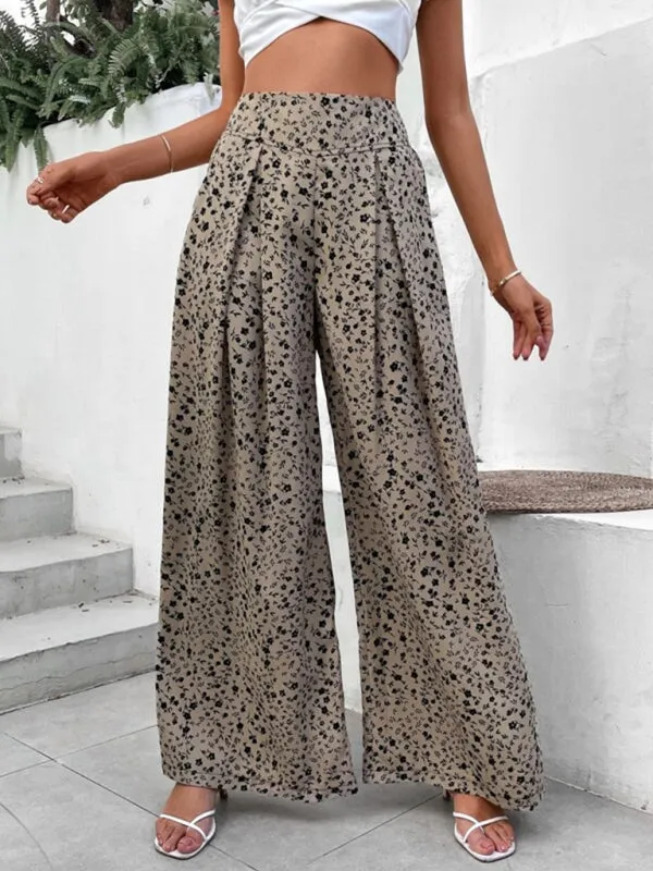 Leopard Print High Waisted Pants