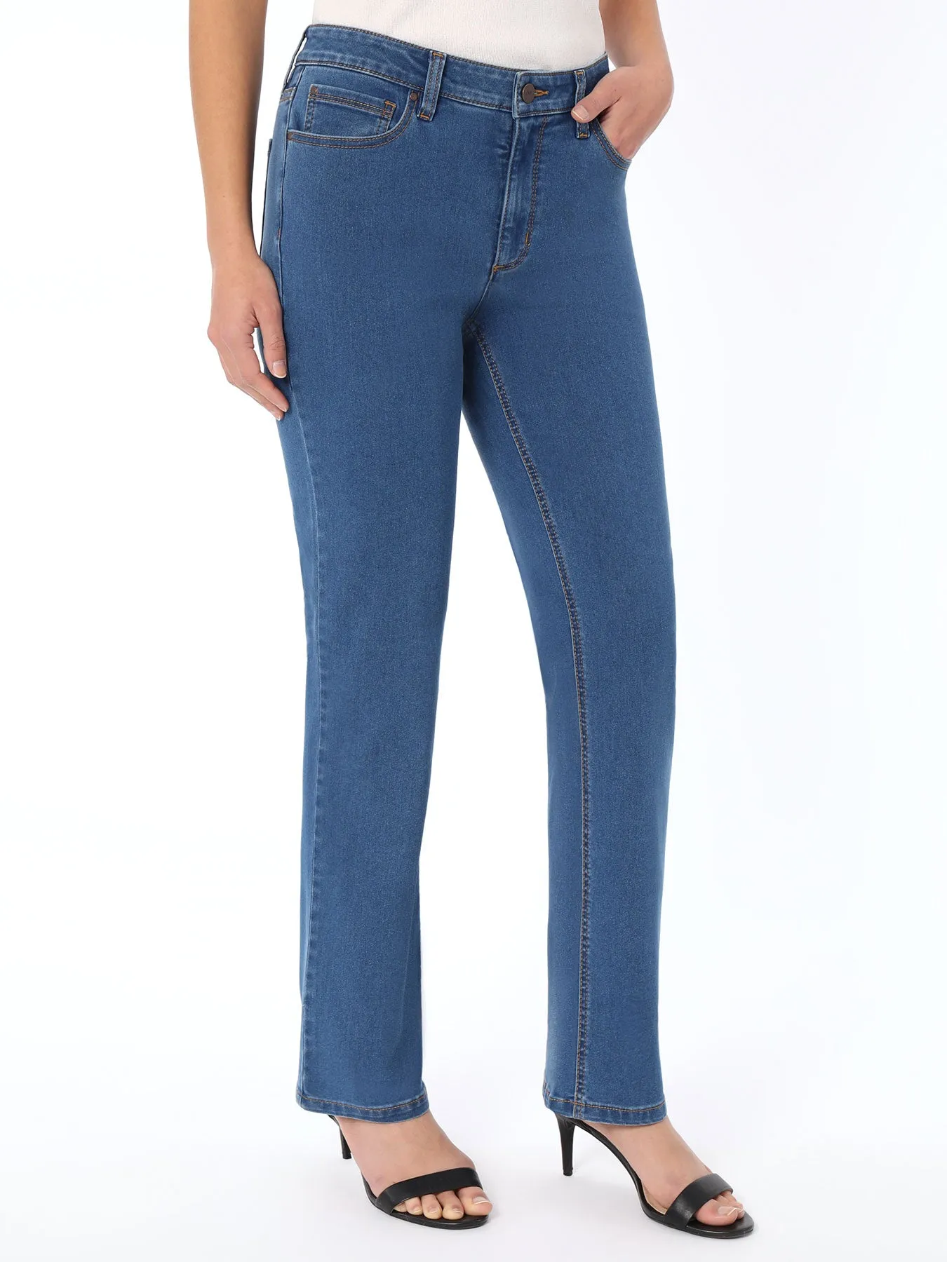 Lexington Straight Leg Jeans, Skywash