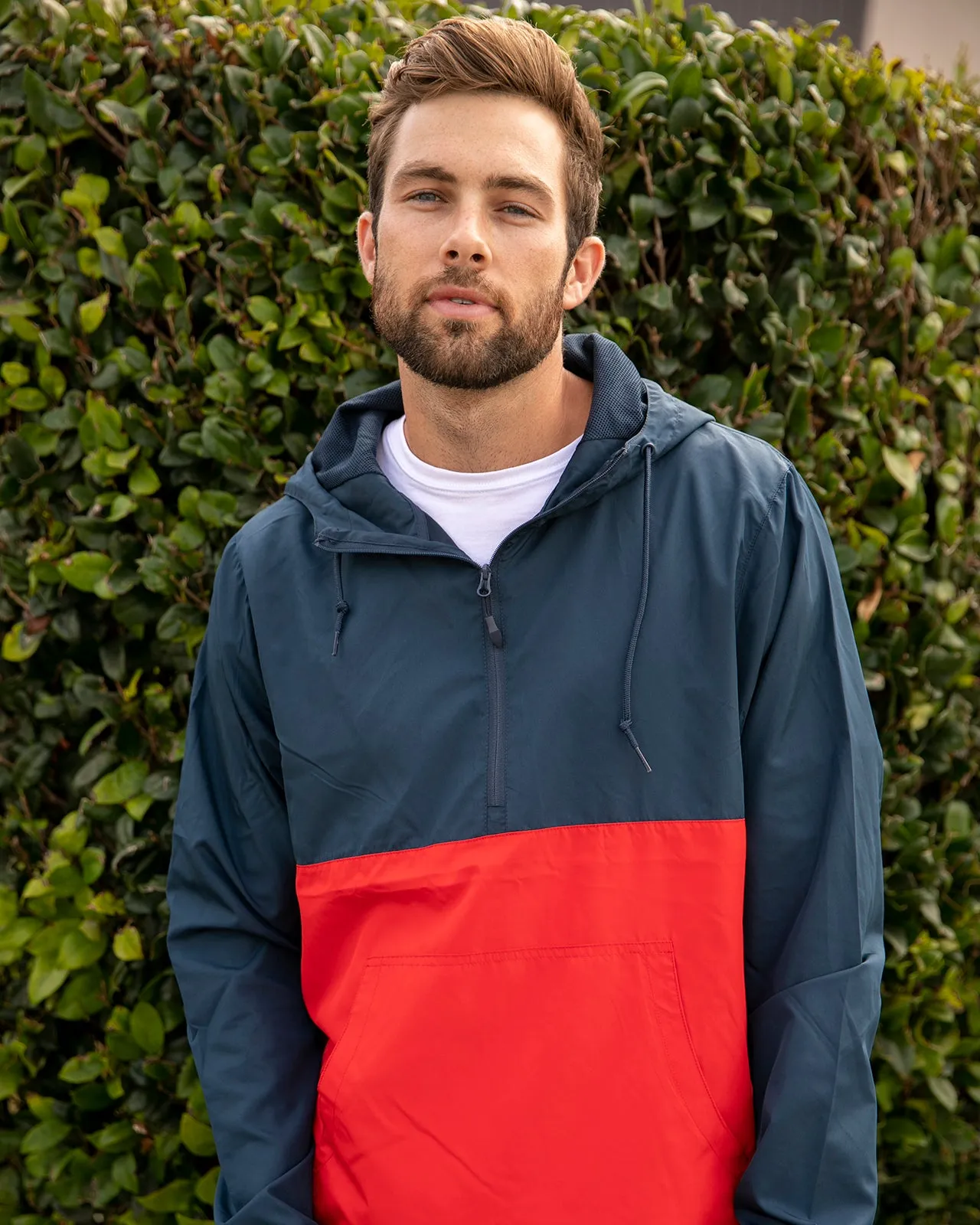 Lightweight Quarter-Zip Windbreaker Pullover Jacket