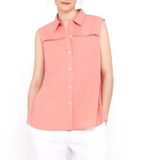 Linen Shirt Coral