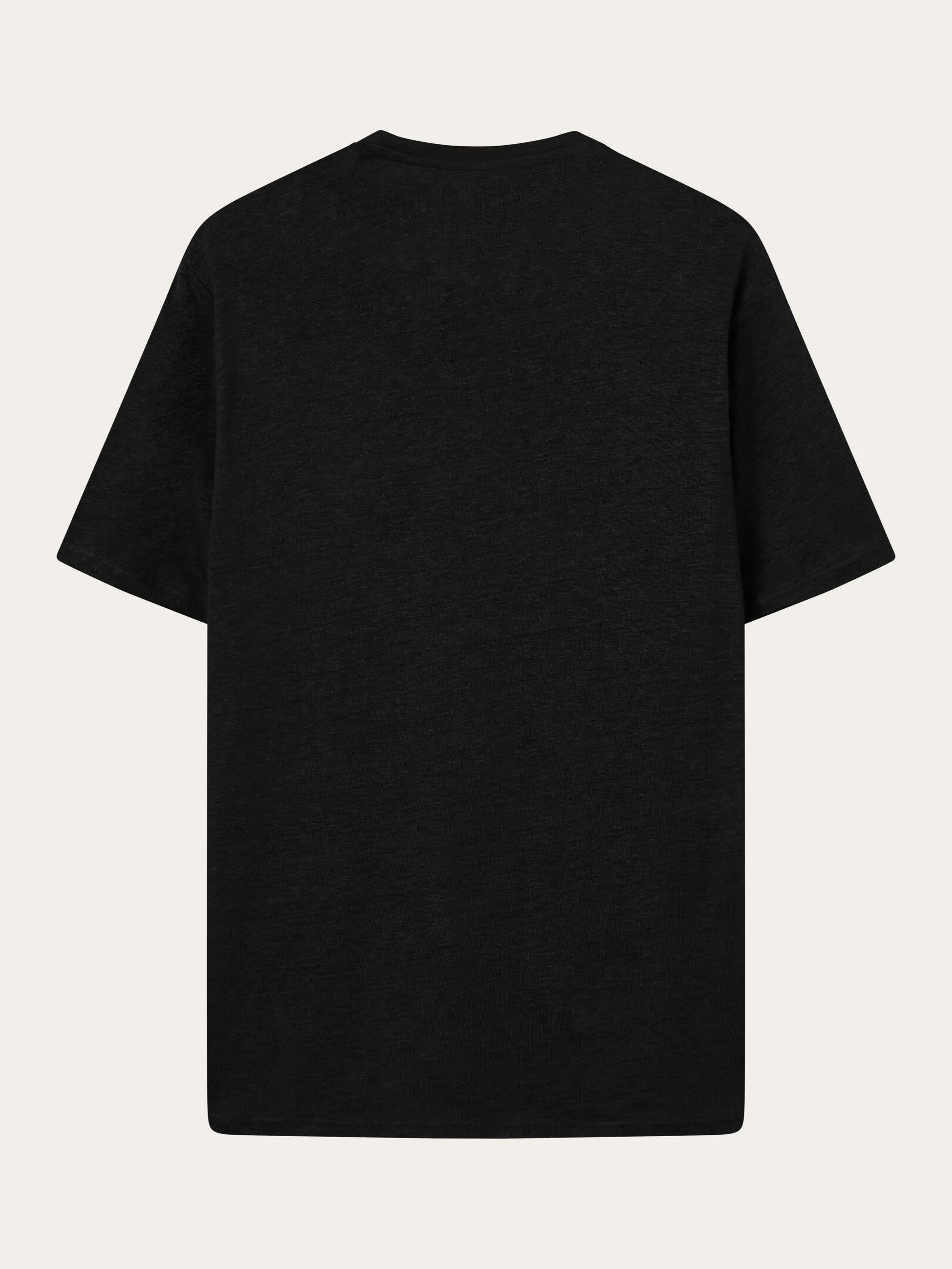 Linen t-shirt - Black Jet