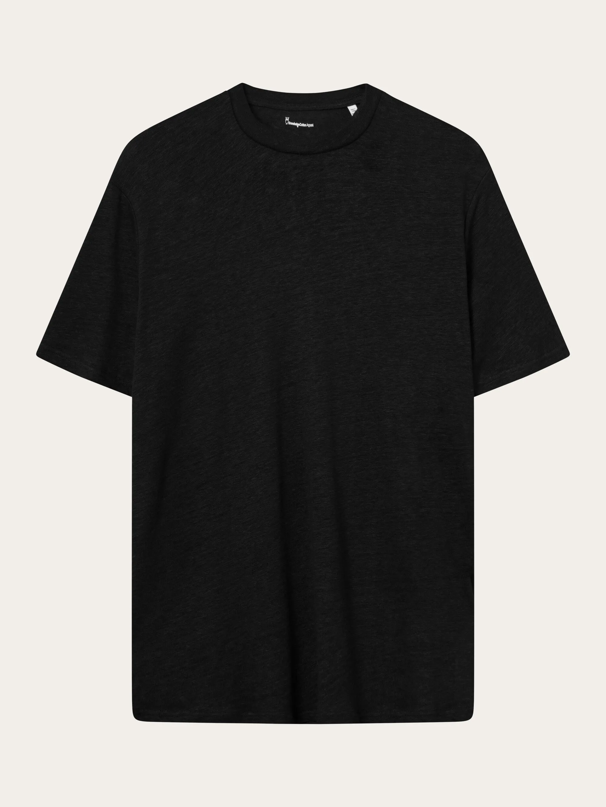 Linen t-shirt - Black Jet