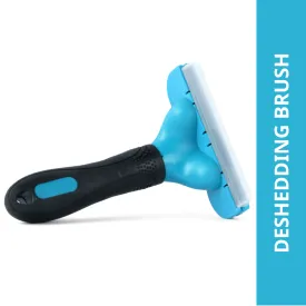 M Pets Stylus Deshedding Brush for Dogs and Cats (Blue)