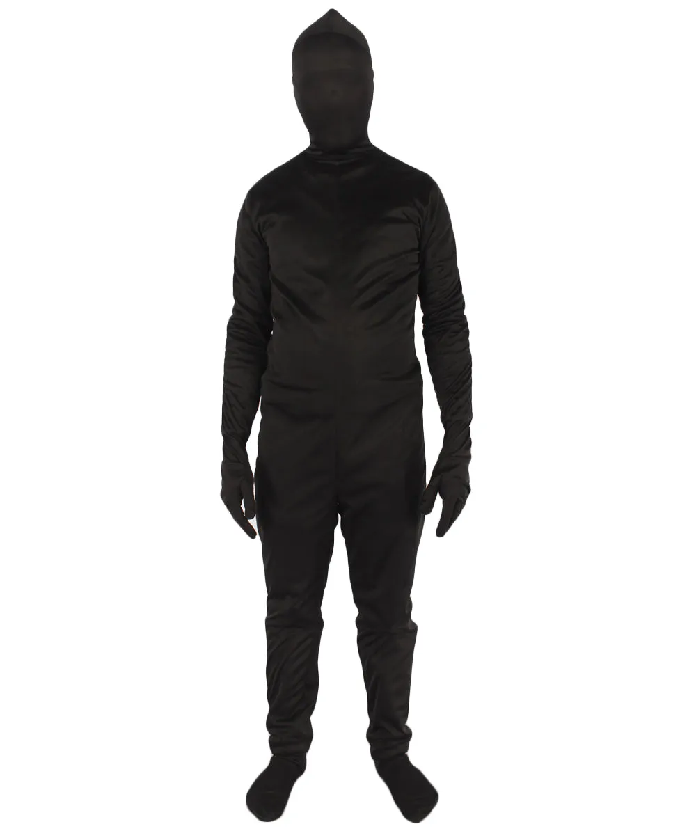 Men's Cosplay Black Skin Suit Guy Costume