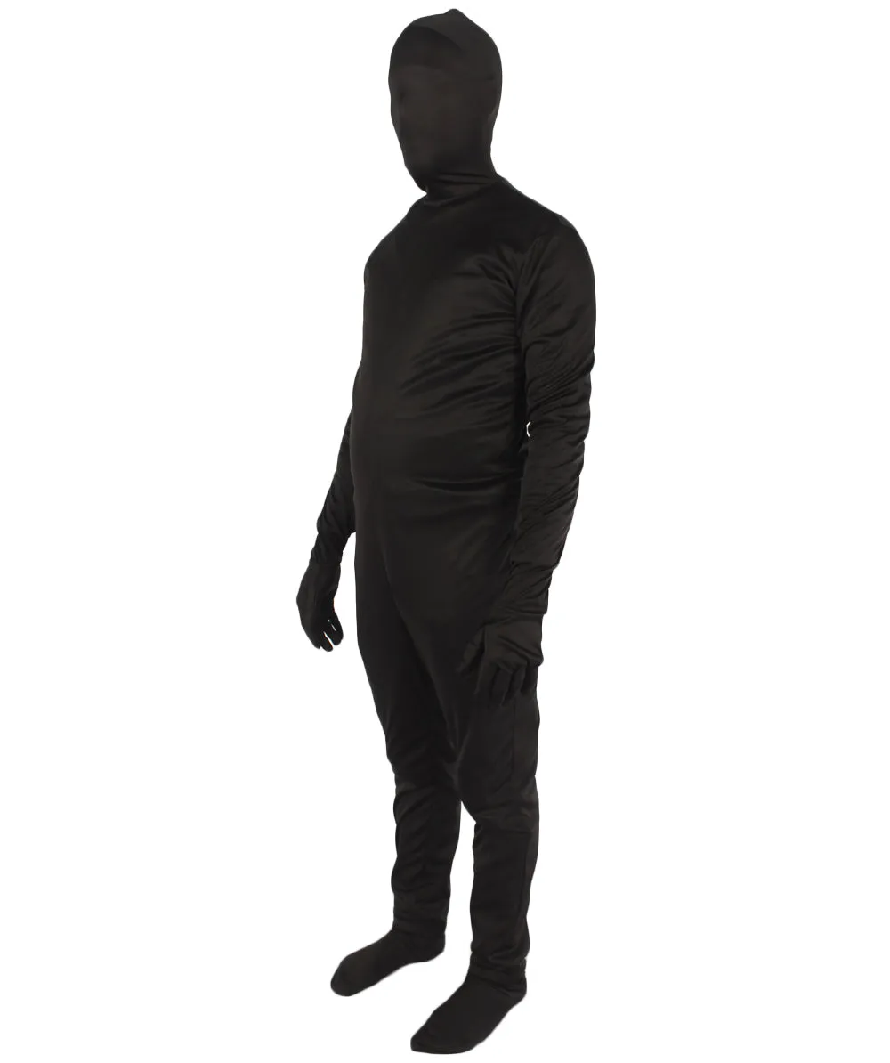 Men's Cosplay Black Skin Suit Guy Costume