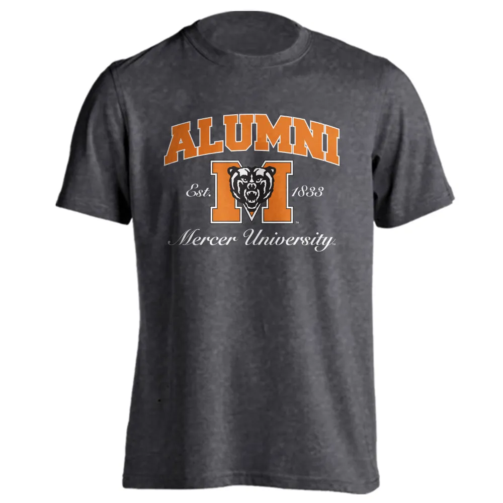 Mercer University Bears MU Alumni Classic Block M Bear Logo Short Sleeve T-Shirt