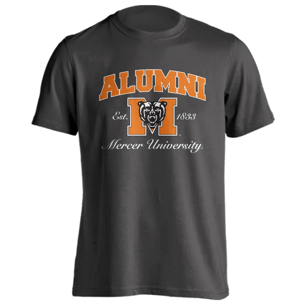 Mercer University Bears MU Alumni Classic Block M Bear Logo Short Sleeve T-Shirt