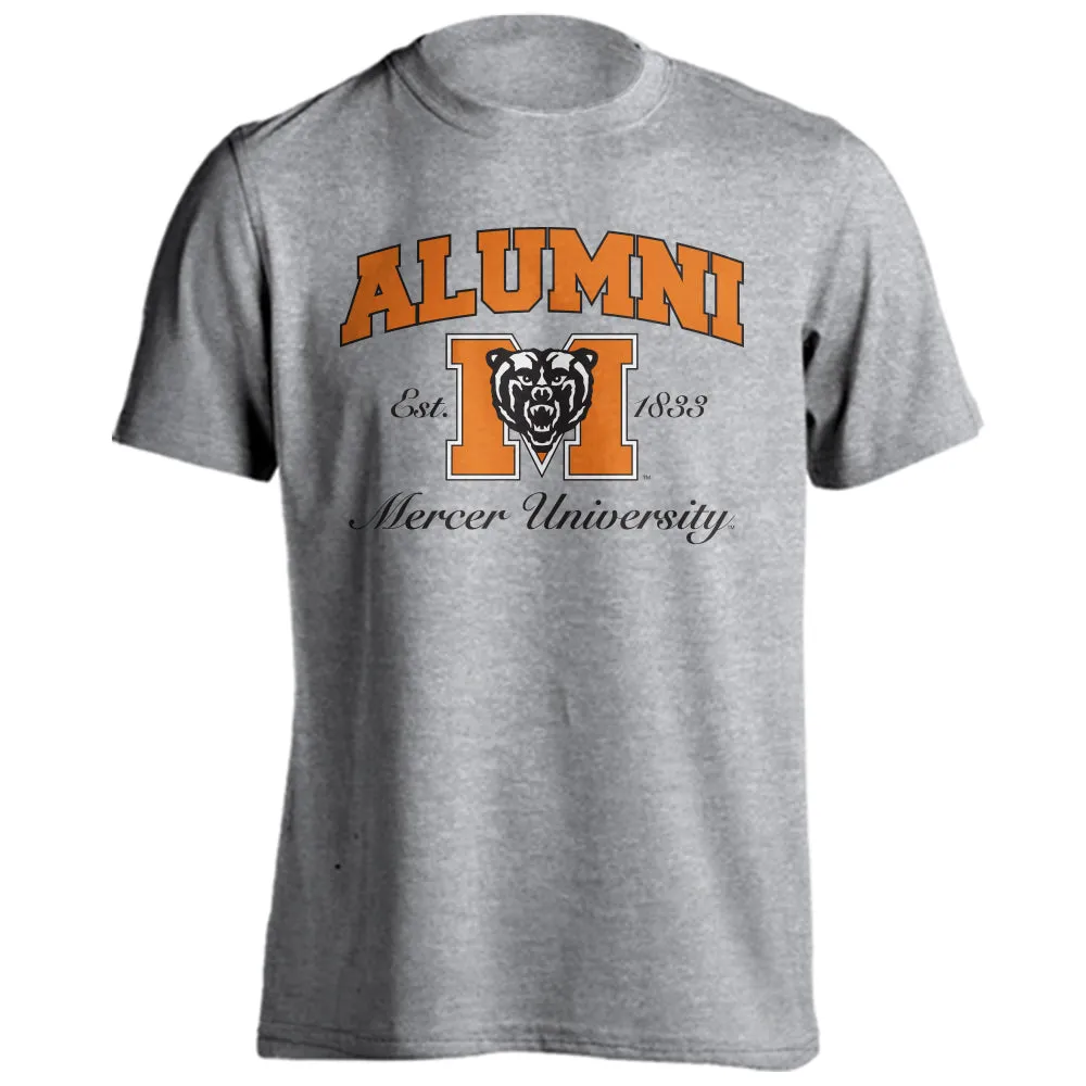 Mercer University Bears MU Alumni Classic Block M Bear Logo Short Sleeve T-Shirt